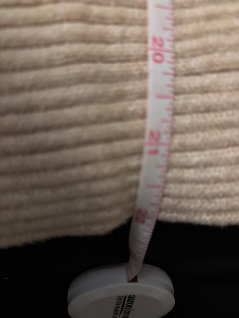 Pinque Cozy Tan Ribbed Sweater - Picture 6 of 6